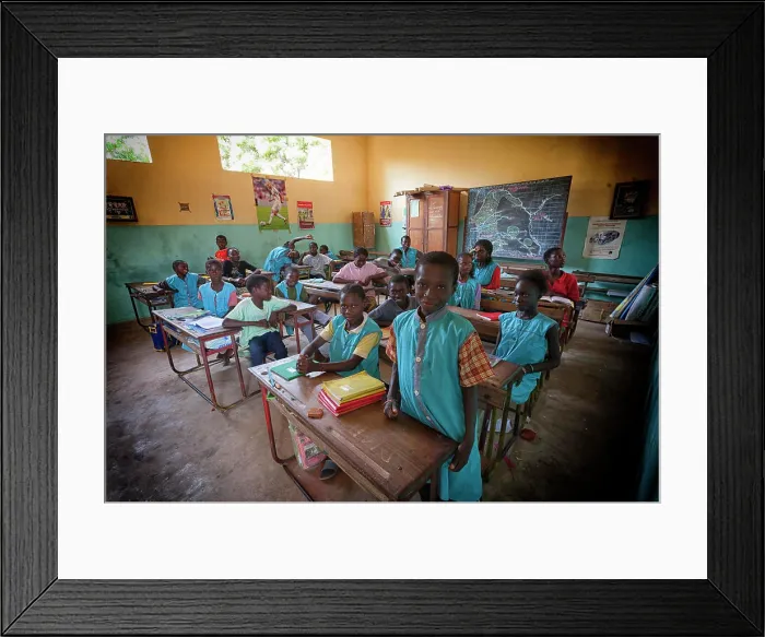 Framed Print : Afiniam school children, Casamance, Senegal Framed Print : Afiniam school children, Casamance, Senegal