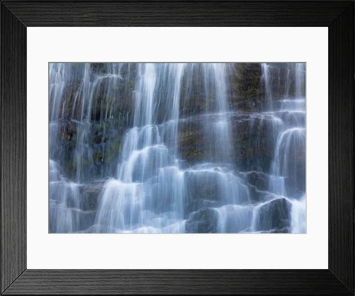 Framed Print : Canada, British Columbia, Selkirk Mountains. Waterfall scenic
