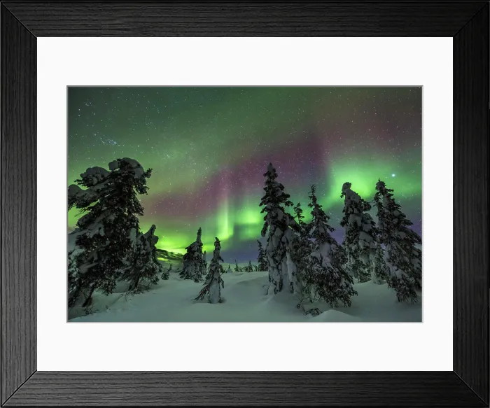 Framed Print : Then northern lights twist Framed Print : Then northern lights twist