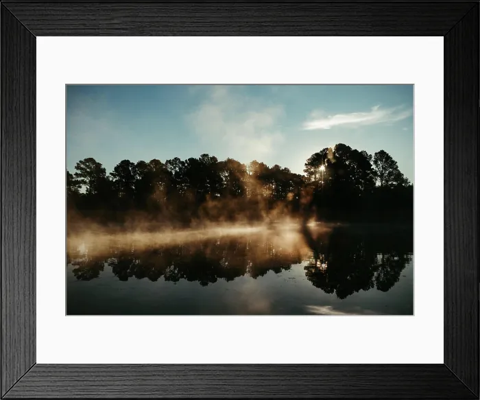 Framed Print : Foggy Sunrise at Lake Bastrop South Shore Park Framed Print : Foggy Sunrise at Lake Bastrop South Shore Park