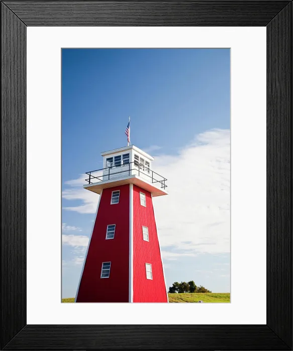 Framed Print : USA, Louisiana, Henderson. Lake Henderson, lighthouse