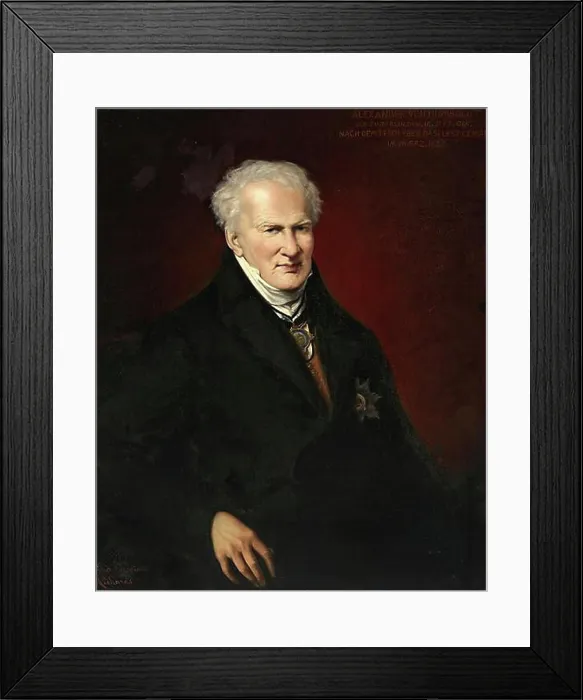 Framed Print : Friedrich Wilhelm Heinrich Alexander von Humboldt (* 14 September 1769 in Berlin) ( 6 May 1859 ibid) Framed Print : Friedrich Wilhelm Heinrich Alexander von Humboldt (* 14 September 1769 in Berlin) ( 6 May 1859 ibid)