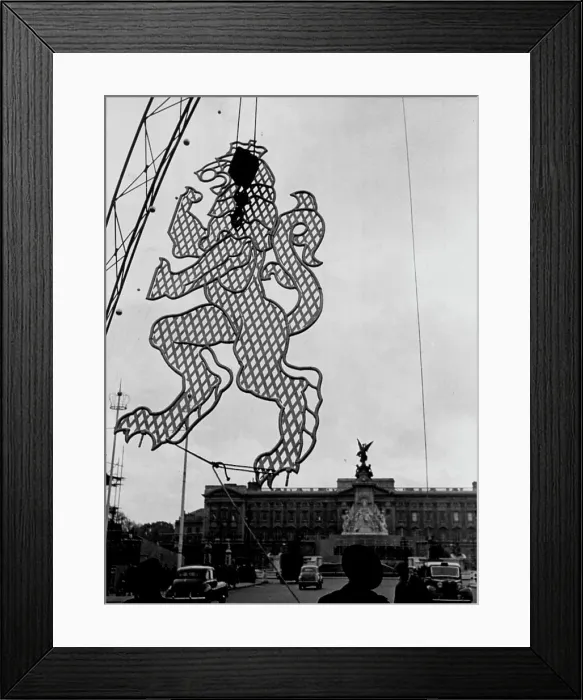 Framed Print : A lion, made of glittering gold and silver tubing Framed Print : A lion, made of glittering gold and silver tubing