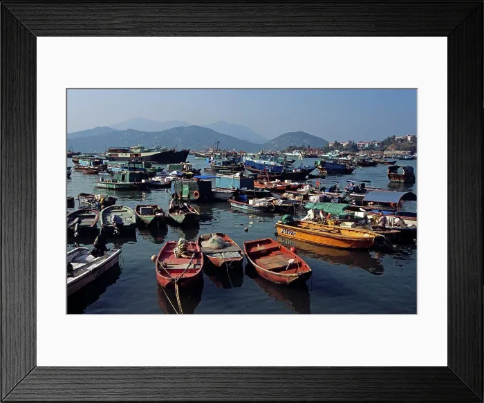 Framed Print : Harbour, Cheung Chau Island, Hong Kong, China Framed Print : Harbour, Cheung Chau Island, Hong Kong, China