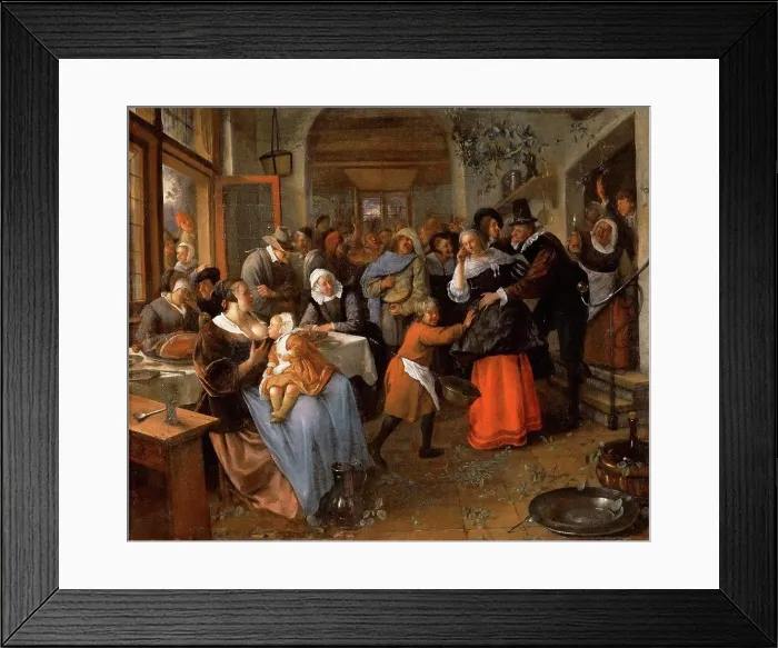 Framed Print : The Cuckold Bridegroom, Steen, Jan Havicksz (1626-1679)