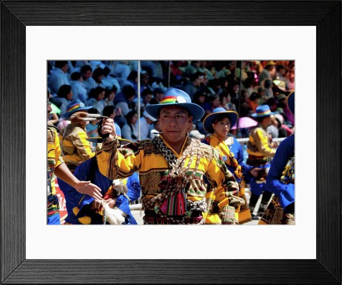Framed Print : Llamerada Dancers In The Procession Of The Carnaval De Oruro, Oruro, Bolivia Framed Print : Llamerada Dancers In The Procession Of The Carnaval De Oruro, Oruro, Bolivia