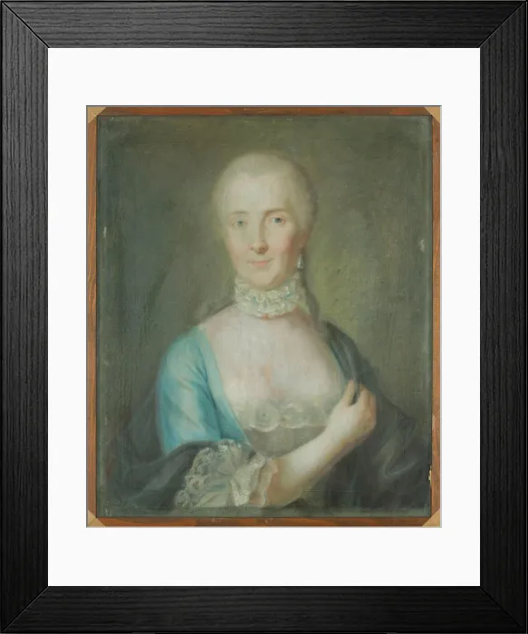 Framed Print : Portrait of Genowefa from Ogi before 1749 (1743-00-00-1749-00-00);Białozórka (Ukraine) Framed Print : Portrait of Genowefa from Ogi before 1749 (1743-00-00-1749-00-00);Białozórka (Ukraine)