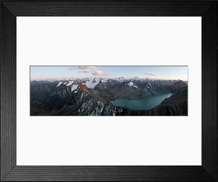 Framed Print : Evening mood, mountain panorama Framed Print : Evening mood, mountain panorama
