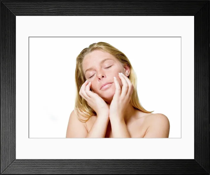 Framed Print : Feeling relaxed Studio portrait of a beautyfull blond model feeling relaxed Framed Print : Feeling relaxed Studio portrait of a beautyfull blond model feeling relaxed