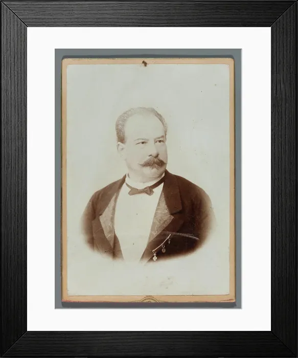 Framed Print : Portrait of my husband with Sam and Bródk (bust); around 1900 (1890-00-00-1910-00-00);Rajchman Framed Print : Portrait of my husband with Sam and Bródk (bust); around 1900 (1890-00-00-1910-00-00);Rajchman