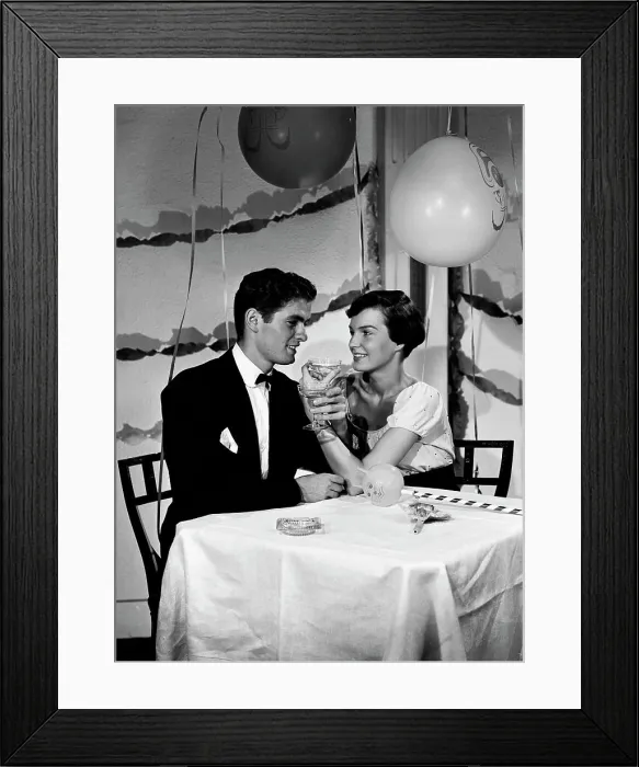 Framed Print : Elegance couple at party Framed Print : Elegance couple at party