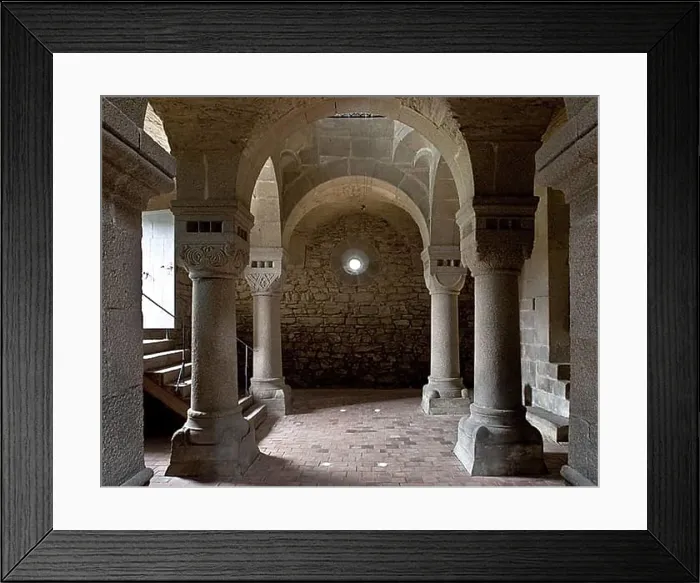 Framed Print : Czech Rep Cheb / Eger Castle Double chapel. Basement to the west Framed Print : Czech Rep Cheb / Eger Castle Double chapel. Basement to the west