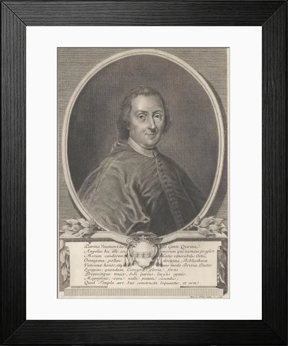 Framed Print : Portrait of Cardinal Angelo Maria Quirini Framed Print : Portrait of Cardinal Angelo Maria Quirini