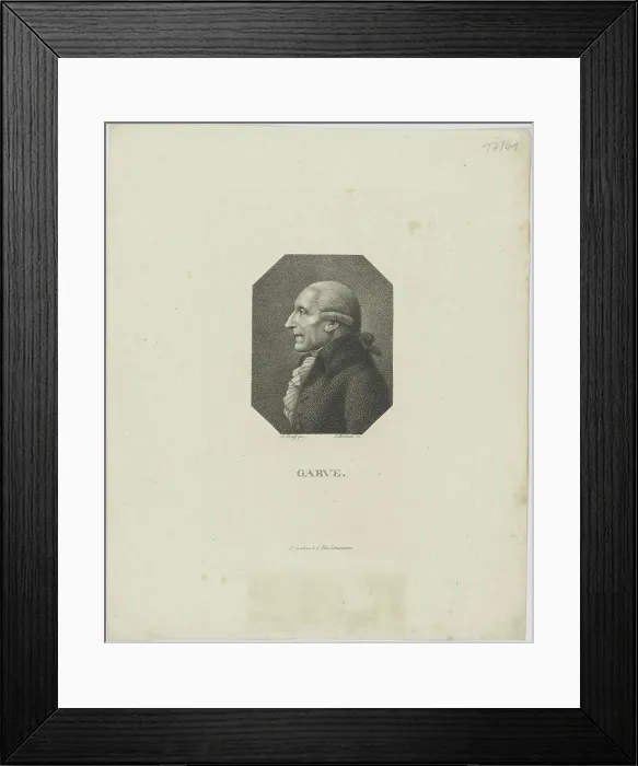 Framed Print : Portrait of Christian Garve Framed Print : Portrait of Christian Garve