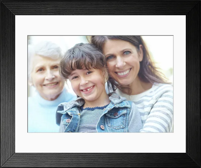 Framed Print : Happy family, portrait and daughter with hug for generation Framed Print : Happy family, portrait and daughter with hug for generation