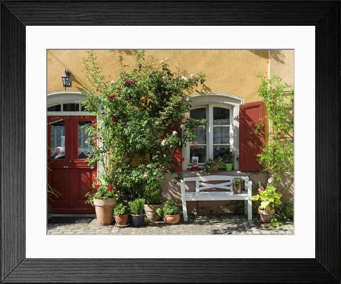 Framed Print : Old fishermens houses on the river Regnitz Framed Print : Old fishermens houses on the river Regnitz