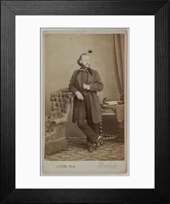 Framed Print : Portrait of Denis Jacques, (1821-1897)