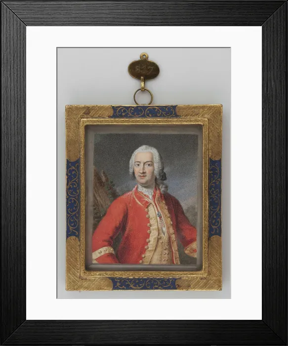 Framed Print : ﻿Portret mężczyzny w czerwonym fraku. unknown, painter