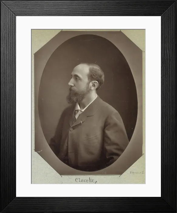 Framed Print : Portrait of Jules Claretie, writer
