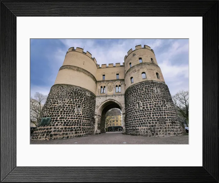Framed Print : Die Hahnentorburg aus dem 13. Jahrhundert