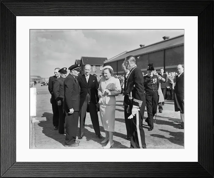 Framed Print : Anefo photo collection. Queen Juliana and Prince Bernhard in Ijmuiden Framed Print : Anefo photo collection. Queen Juliana and Prince Bernhard in Ijmuiden