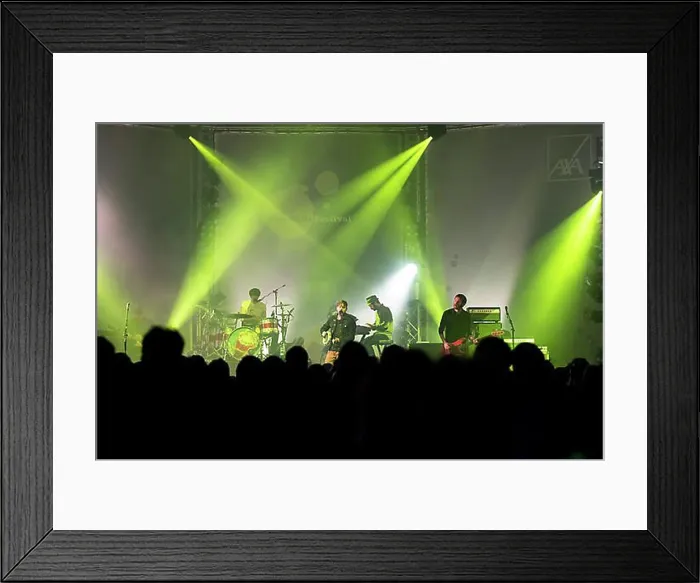 Framed Print : The British rock band Kaiser Chiefs playing live at the Luzernersaal concert hall of the Lucerne Culture Framed Print : The British rock band Kaiser Chiefs playing live at the Luzernersaal concert hall of the Lucerne Culture