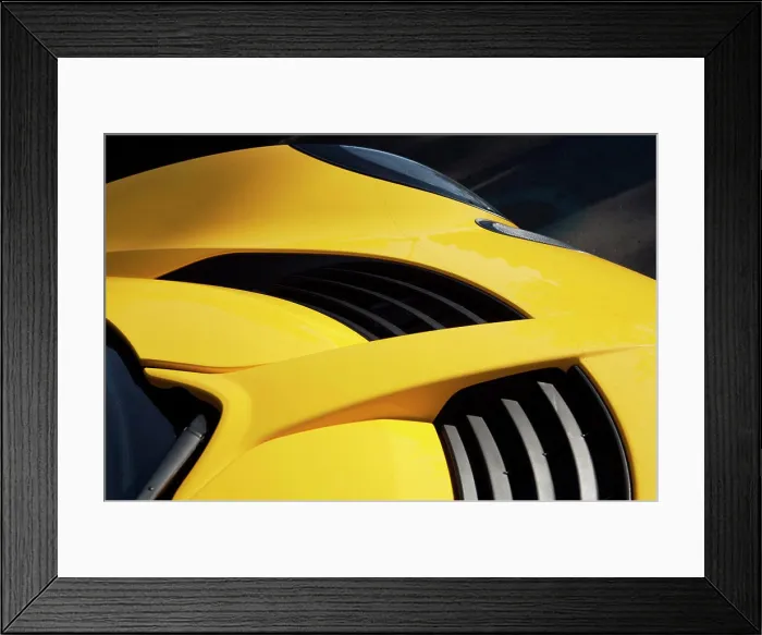 Framed Print : A close up detail shot 2006 Lotus Elise