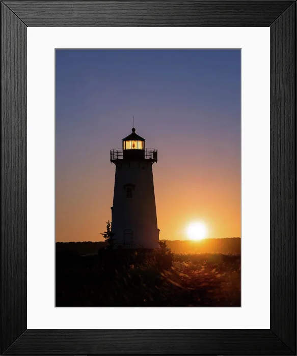 Framed Print : USA, Massachusetts, Marthas Vineyard. Edgartown Lighthouse in Marthas Vineyard at sunrise Framed Print : USA, Massachusetts, Marthas Vineyard. Edgartown Lighthouse in Marthas Vineyard at sunrise