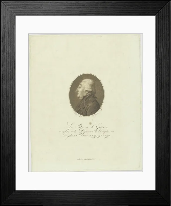 Framed Print : Portrait of the Baron de Gatzert Framed Print : Portrait of the Baron de Gatzert