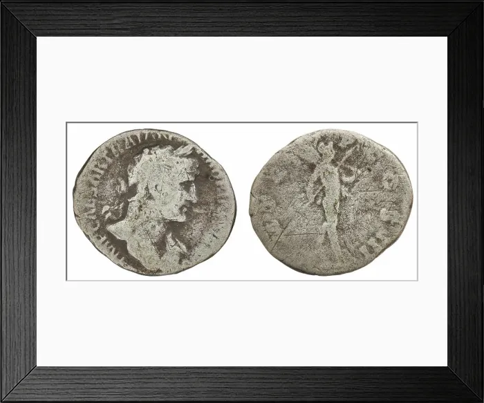 Framed Print : denarius. Hadrian (Roman emperor; 117-138), emperor Framed Print : denarius. Hadrian (Roman emperor; 117-138), emperor