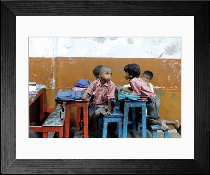 Framed Print : Schoolchildren in a school for Tomorrow Foundation India Framed Print : Schoolchildren in a school for Tomorrow Foundation India