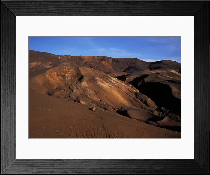 Framed Print : Europe, Iceland, Krafla, Lake Myvatn area landscape