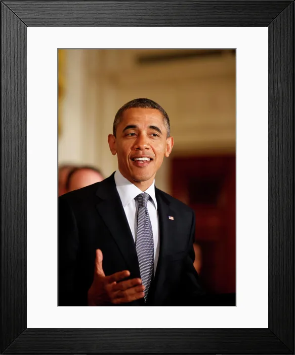 Framed Print : President Barack Obama Framed Print : President Barack Obama