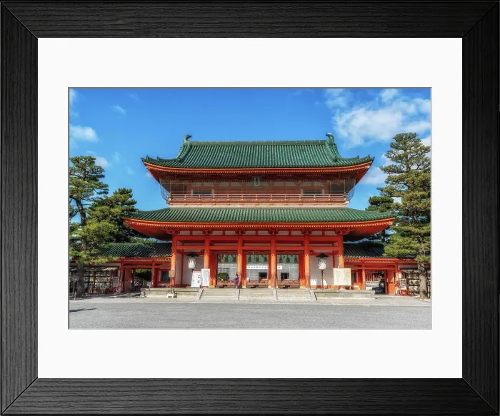 Framed Print : Heian Jingu Outemmon Gate Heian jingu Shrine taken during autumn season