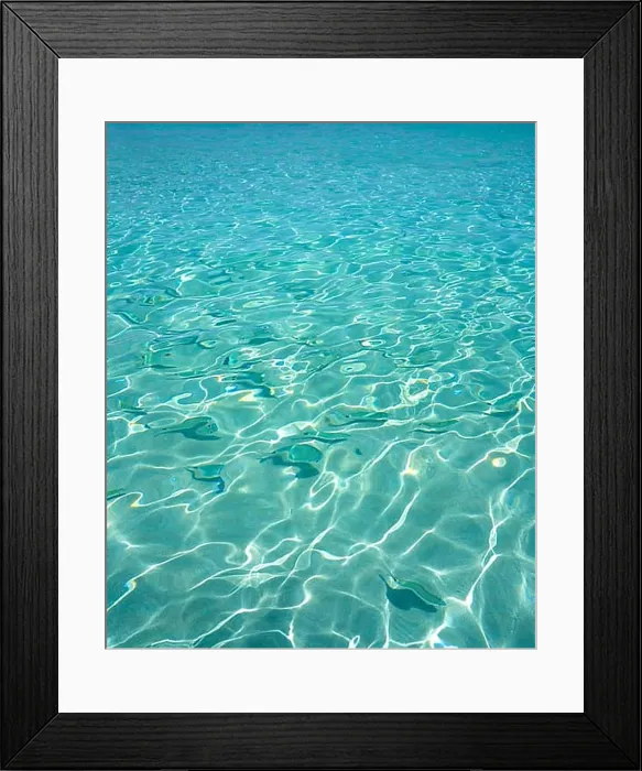 Framed Print : Ibiza Portinatx Arenal Petit beach clear water fishes in Balearic Islands