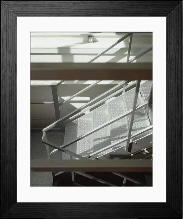 Framed Print : office building detail of stairs Framed Print : office building detail of stairs
