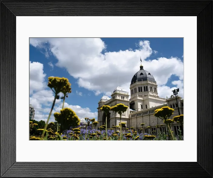 Framed Print : Royal Exhibition Building in Carlton Gardens, Melbourne, Australia; Melbourne, Victoria, Australia Framed Print : Royal Exhibition Building in Carlton Gardens, Melbourne, Australia; Melbourne, Victoria, Australia