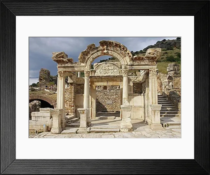 Framed Print : Temple of Hadrian, Ephesus, Ephesus, Temple of Hadrian, Turkey, Asia Framed Print : Temple of Hadrian, Ephesus, Ephesus, Temple of Hadrian, Turkey, Asia