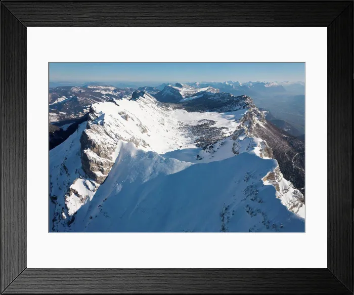 Framed Print : Pass Bellefont and Aup du Seuil Chartreuse Alps France