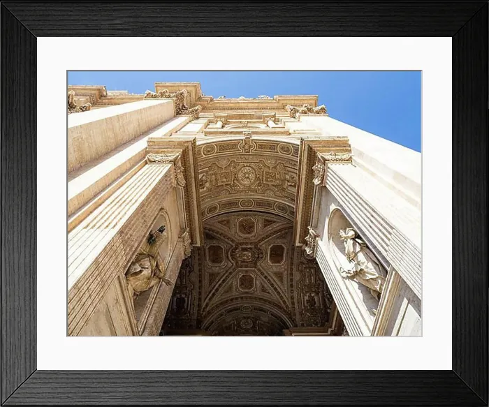Framed Print : Artistic ceiling, St. Peter's Basilica, Vatican, Rome, Italy, Europe Framed Print : Artistic ceiling, St. Peter's Basilica, Vatican, Rome, Italy, Europe