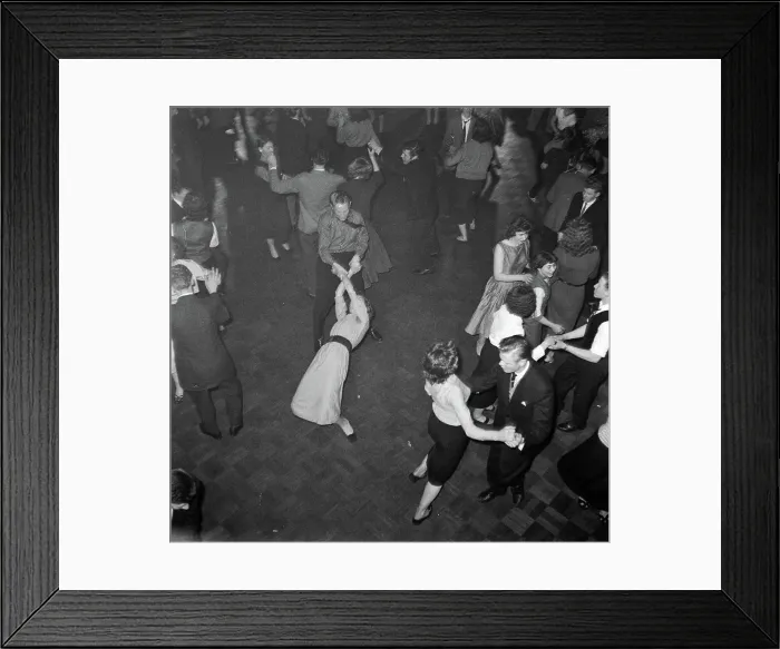 Framed Print : Anefo photo collection. Rock and Roll party Kras Amsterdam. February 3, 1957. Amsterdam, Noord-Holland Framed Print : Anefo photo collection. Rock and Roll party Kras Amsterdam. February 3, 1957. Amsterdam, Noord-Holland