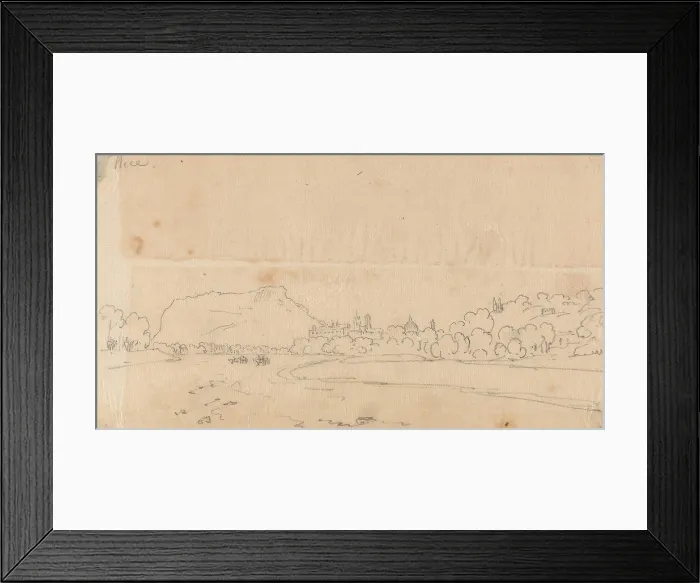 Framed Print : Nice, John Robert Cozens, 1752-1797 Framed Print : Nice, John Robert Cozens, 1752-1797