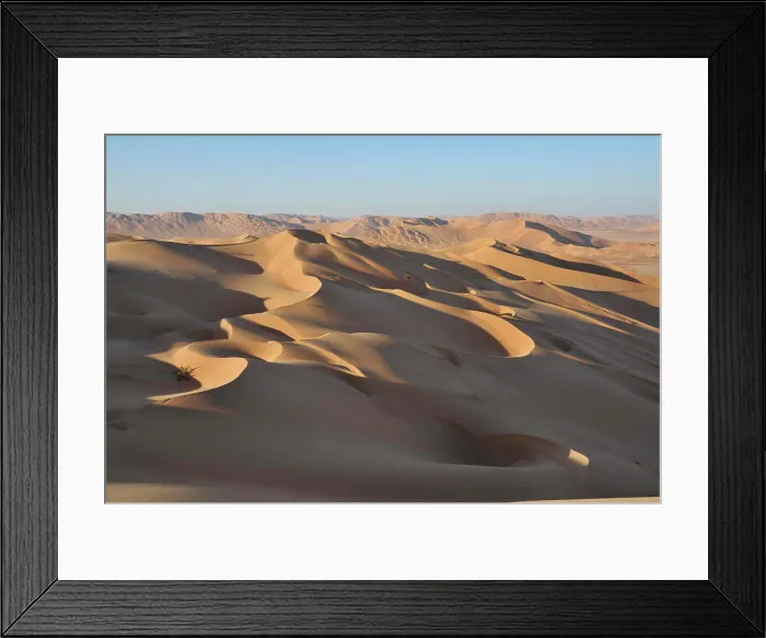 Framed Print : Sultanate of Oman, Dhofar, Rub Al Khali desert Framed Print : Sultanate of Oman, Dhofar, Rub Al Khali desert