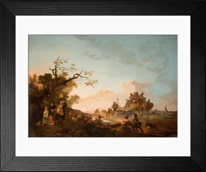 Framed Print : Hampstead Heath, Summer, 1787 By Philippe J De Loutherbourg, Oil Painting, Scene, London, Mechanical painting Framed Print : Hampstead Heath, Summer, 1787 By Philippe J De Loutherbourg, Oil Painting, Scene, London, Mechanical painting