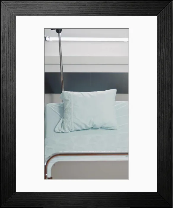 Framed Print : Empty reanimation room with equipment for intensive care Framed Print : Empty reanimation room with equipment for intensive care