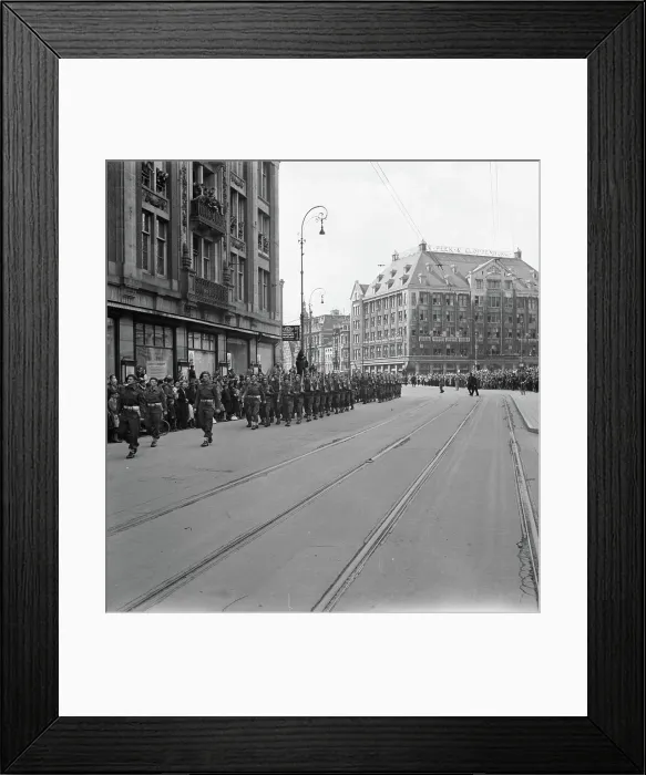 Framed Print : Anefo photo collection. Army: Princess Irene Brigade Amsterdam Framed Print : Anefo photo collection. Army: Princess Irene Brigade Amsterdam