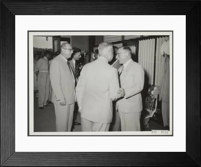 Framed Print : Information office radio broadcaster Dutch Guinea