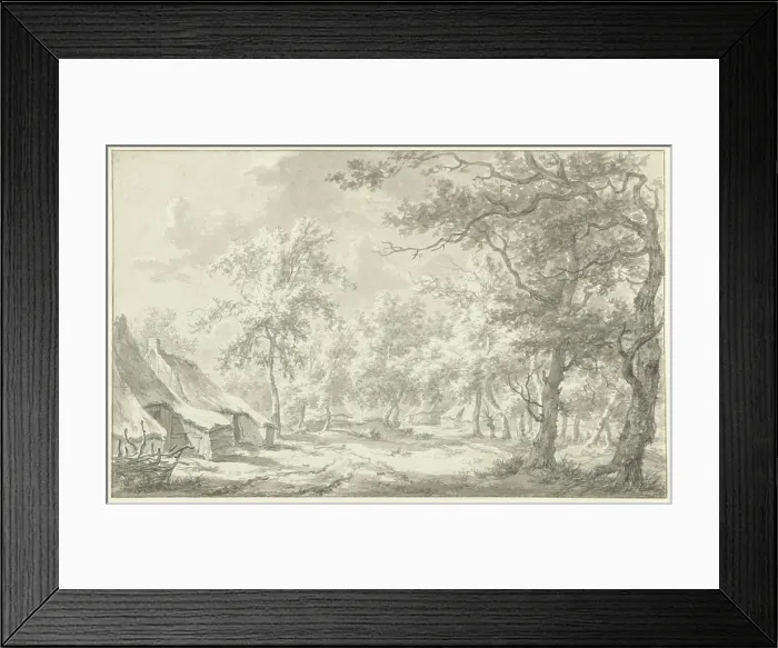 Framed Print : Farms in Eext (Drenthe), Egbert van Drielst, 1772 drawing paper. chalk brush farm (building) Eext Framed Print : Farms in Eext (Drenthe), Egbert van Drielst, 1772 drawing paper. chalk brush farm (building) Eext