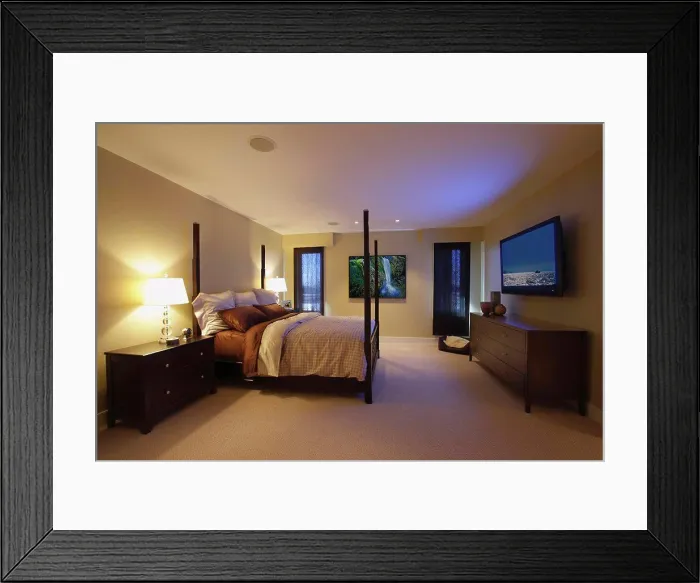 Framed Print : A modern bedroom Framed Print : A modern bedroom