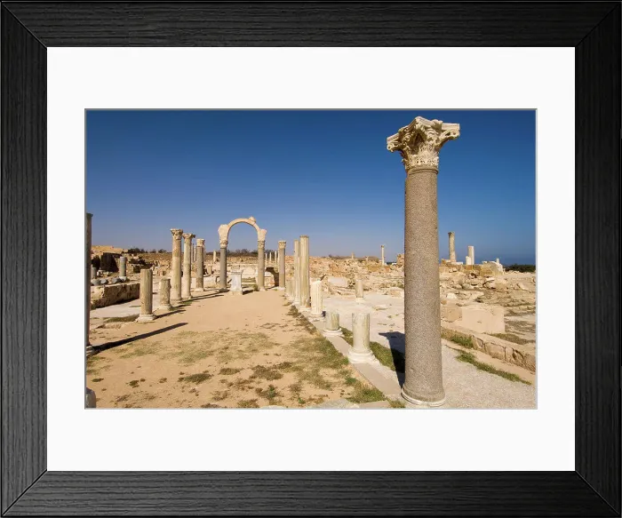 Framed Print : Sabratha Roman site, Tripolitania, Libya